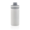 Vacuum stainless steel bottle with sports lid 550ml - White