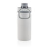 Vacuum stainless steel bottle with sports lid 550ml - White