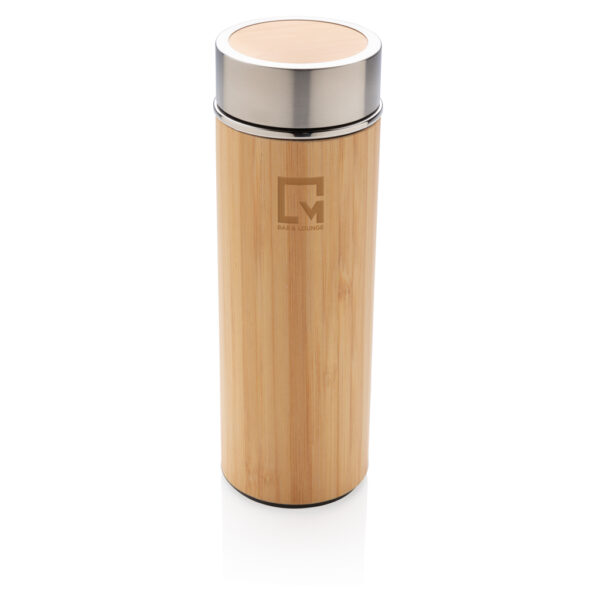 Leak proof bamboo vacuum bottle - Thermal