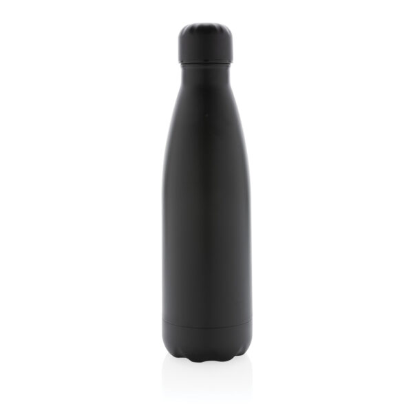 Solid colour vacuum stainless steel bottle 500 ml - Black