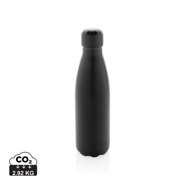 Solid colour vacuum stainless steel bottle 500 ml - Black