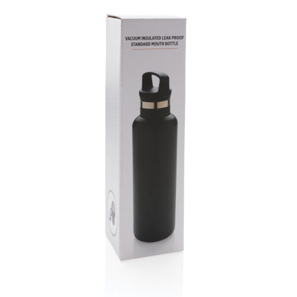 Vacuum insulated leak proof standard mouth bottle - Black