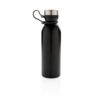 Copper vacuum insulated bottle with carry loop - Black