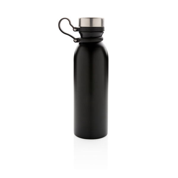 Copper vacuum insulated bottle with carry loop - Black