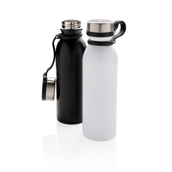 Copper vacuum insulated bottle with carry loop - Black