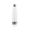 Leakproof water bottle with stainless steel lid - Transparent