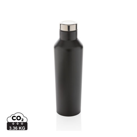 Modern vacuum stainless steel water bottle - Black