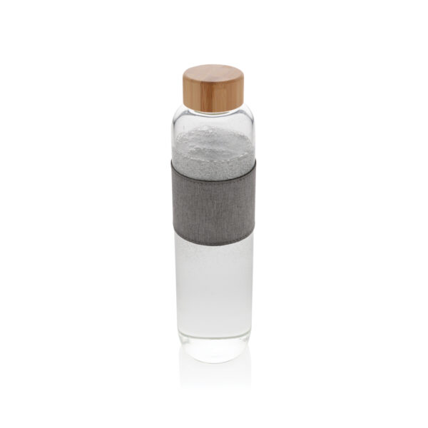 Impact borosilicate glass bottle with bamboo lid - Water Bottles