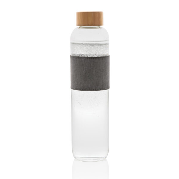 Impact borosilicate glass bottle with bamboo lid - Water Bottles