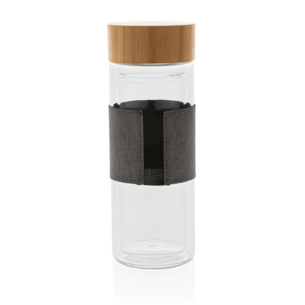 Impact double wall borosilicate glass bottle - Water Bottles