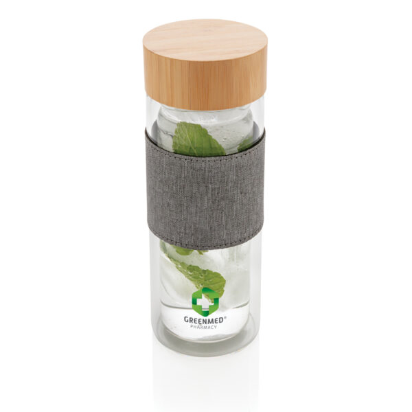 Impact double wall borosilicate glass bottle - Water Bottles