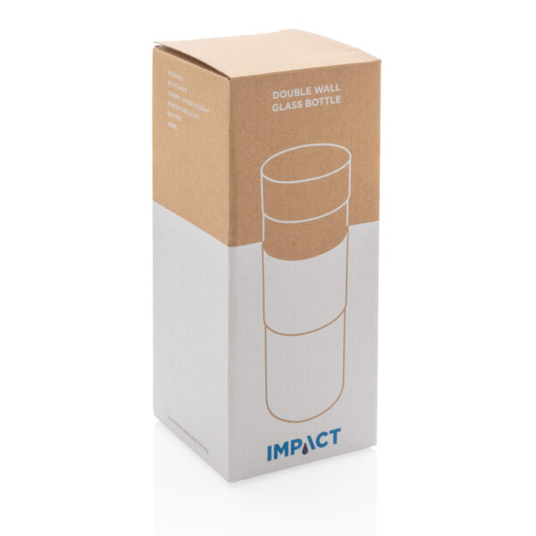 Impact double wall borosilicate glass bottle - Water Bottles