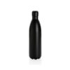 Solid colour vacuum stainless steel bottle 1L - Black