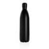 Solid colour vacuum stainless steel bottle 1L - Black