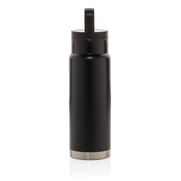 Leakproof vacuum on-the-go bottle with handle - Black