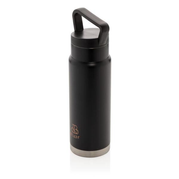 Leakproof vacuum on-the-go bottle with handle - Black