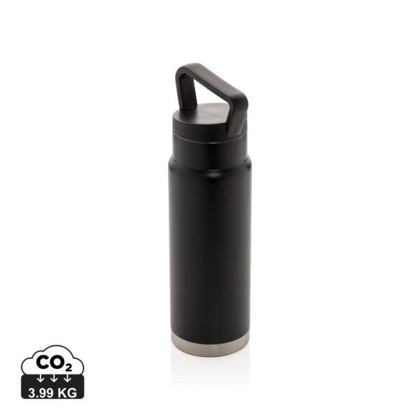 Leakproof vacuum on-the-go bottle with handle - Black