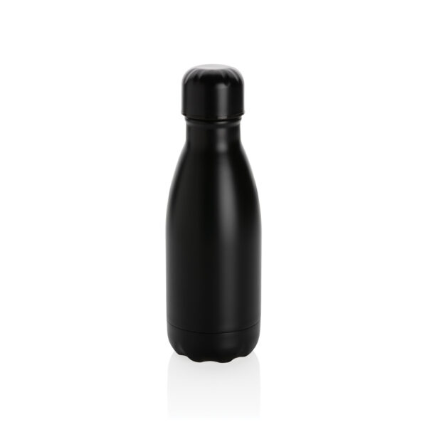 Solid colour vacuum stainless steel bottle 260ml - Black