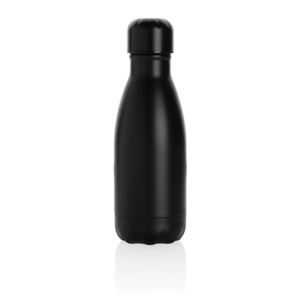 Solid colour vacuum stainless steel bottle 260ml - Black