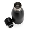 Solid colour vacuum stainless steel bottle 260ml - Black