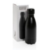 Solid colour vacuum stainless steel bottle 260ml - Black