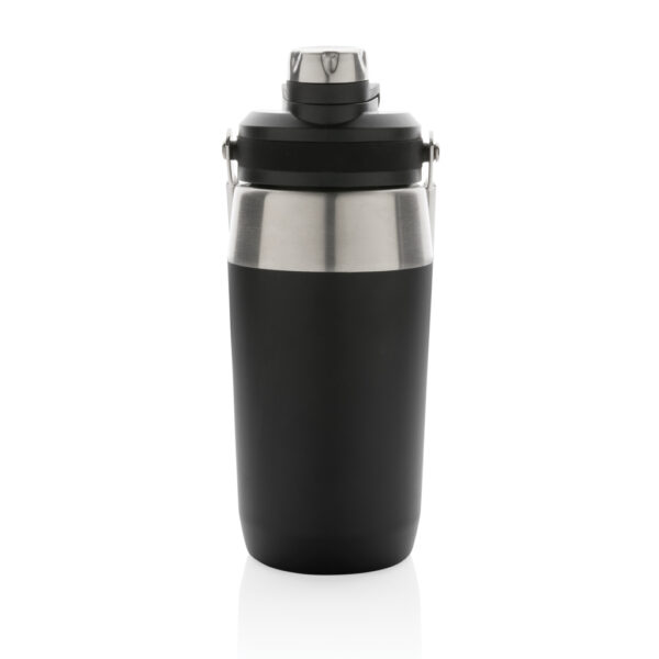 Vacuum stainless steel dual function lid bottle 500ml - Black