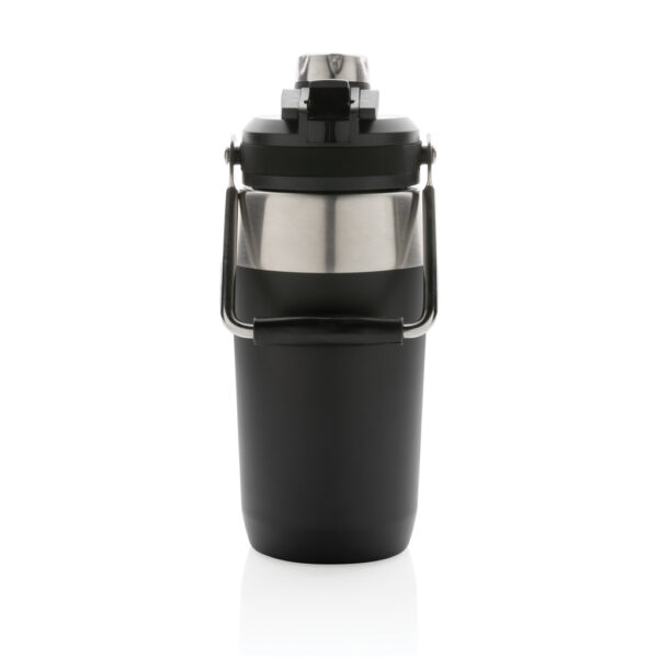 Vacuum stainless steel dual function lid bottle 500ml - Black