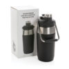 Vacuum stainless steel dual function lid bottle 500ml - Black