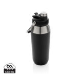 Vacuum stainless steel dual function lid bottle 1L