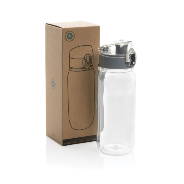 Yide RCS Recycled PET leakproof lockable waterbottle 600ml - Transparent