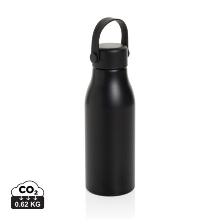 Pluto RCS Certified recycled aluminium bottle 680ml - Black