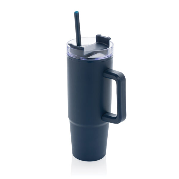 Tana RCS plastic tumbler with handle 900ml - Navy