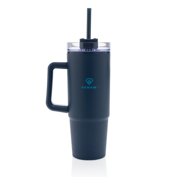 Tana RCS plastic tumbler with handle 900ml - Navy