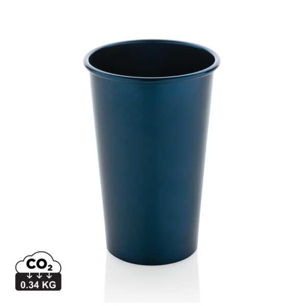 Alo RCS recycled aluminium lightweight cup 450ml - Navy