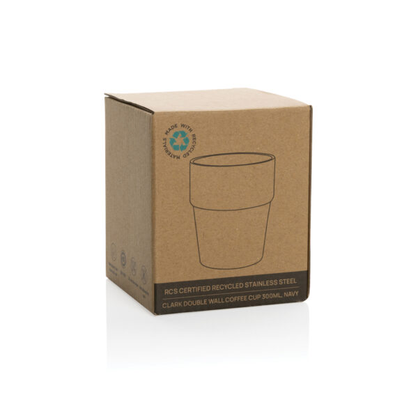 Clark RCS double wall coffee cup 300ML - Navy