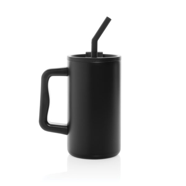 Cube RCS certified recycled steel mug 800ml - Black