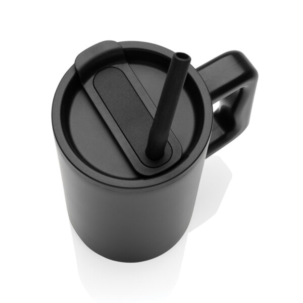 Cube RCS certified recycled steel mug 800ml - Black