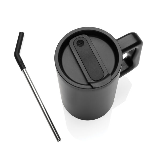 Cube RCS certified recycled steel mug 800ml - Black