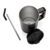 Cube RCS certified recycled steel mug 800ml - Black