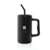 Cube RCS certified recycled steel mug 800ml - Black