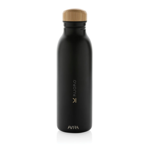 Avira Alcor RCS Re-steel single wall water bottle 600 ML - Black