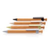 Bamboo pen with wheatstraw clip - Black