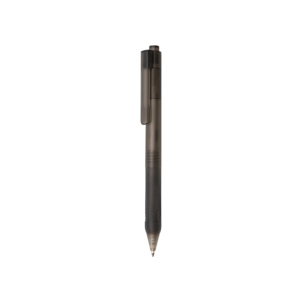 X9 frosted pen with silicone grip - Black