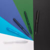 X9 frosted pen with silicone grip - Black