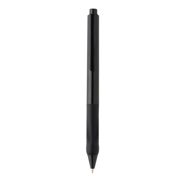 X9 solid pen with silicone grip - Black