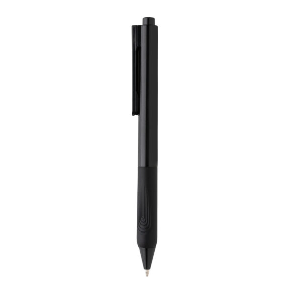 X9 solid pen with silicone grip - Black