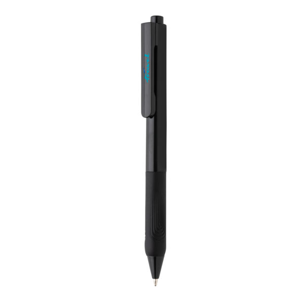 X9 solid pen with silicone grip - Black