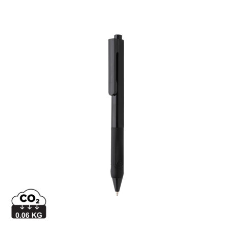 X9 solid pen with silicone grip - Black