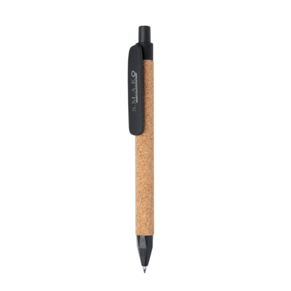 Write wheatstraw and cork pen - Black