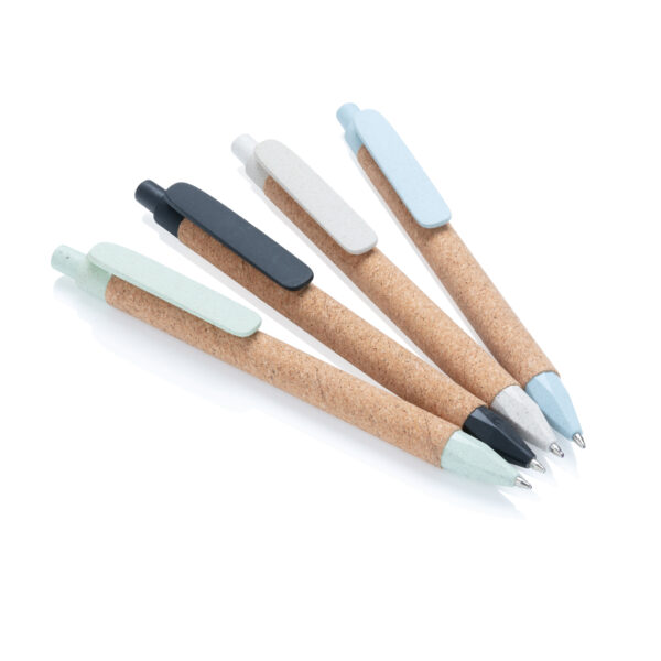 Write wheatstraw and cork pen - Black